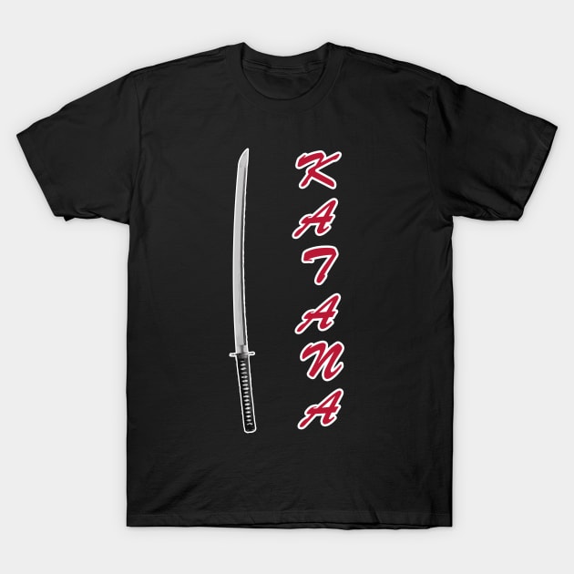 Katana Samurai T-Shirt by vladocar